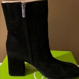 Sam Edelman Mayla Black Suede Boot Sz 8 NEW